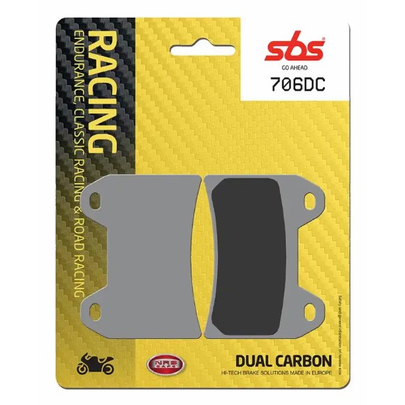 SBS 706DC | Dual Carbon Bremsbeläge für Rennstrecke & Track