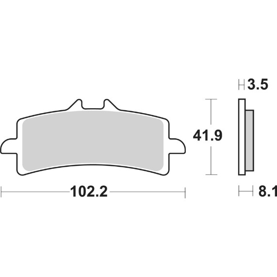 SBS Bremsbelag | 841 | HS | vorne