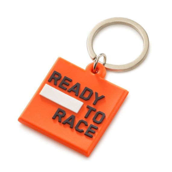 Schlüssel Anhänger Aufkleber | Logo rubber keyholder orange | hinten