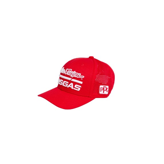 TLD GASGAS Team Cap Rot | Frontansicht mit Stickereien