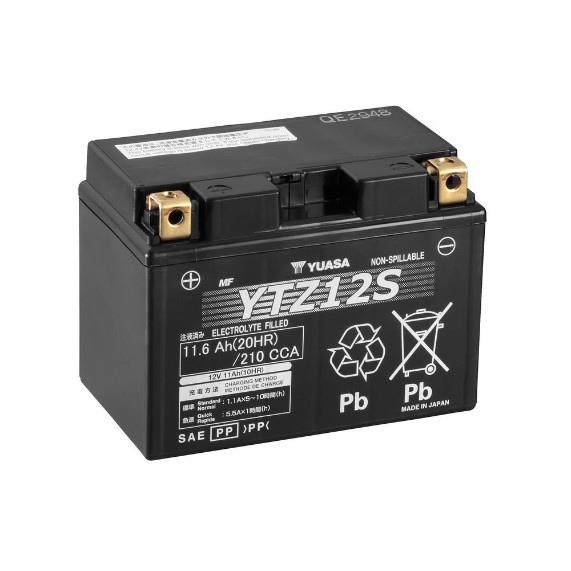 Yuasa YTZ12S | Motorrad AGM Batterie | 12V Hochleistungsakku KTM