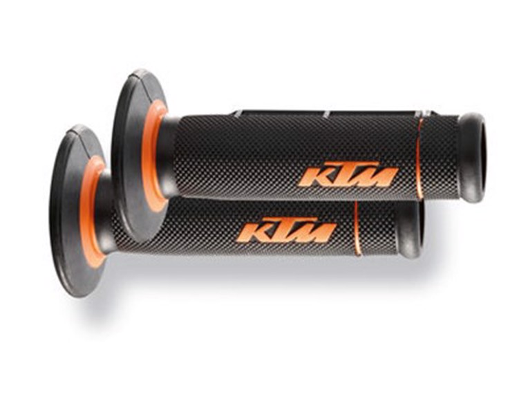 Motocross & Enduro Griffe Set mit KTM Logo "half waffle"