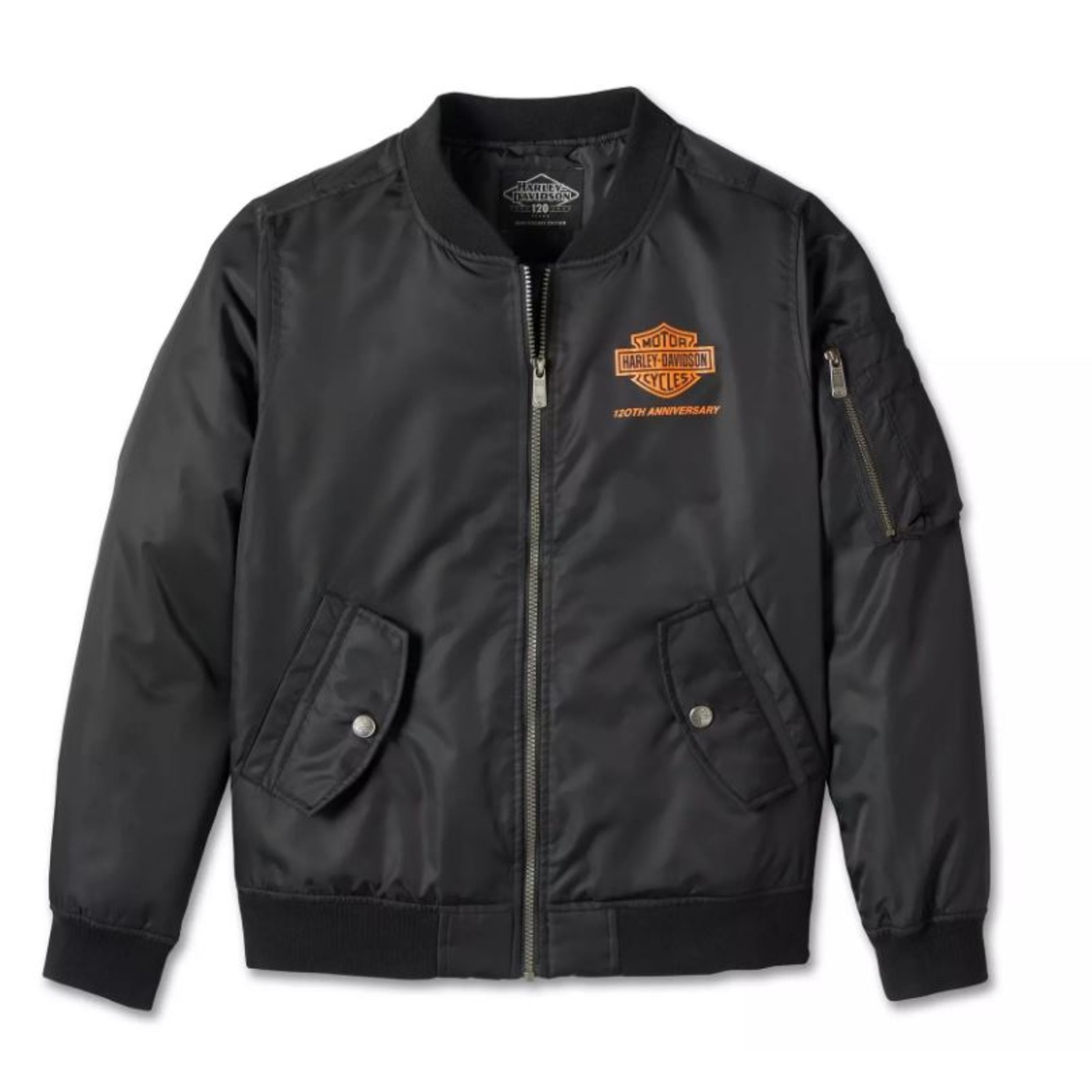 Damen Bomberjacke 120th Anniversary schwarz