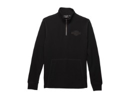 Trademark 1/4-Zip Pullover, schwarz