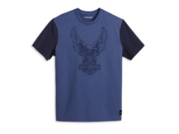 Road Captain Colorblock T-Shirt für Herren, blau