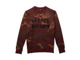 Pullover "Staple Camo", Camoflage Rot