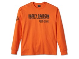 120th Anniversary Long Sleeve T-Shirt für Herren - Harley Orange