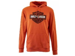 Hoodie Hallmark Bar & Shield, orange