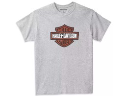 T-Shirt Bar & Shield Heather grau