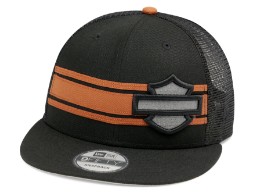 Baseball Cap Stripe & Logo 9FIFTY® schwarz & orange