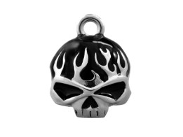 Black Flame Skull Ride Bell - DUP
