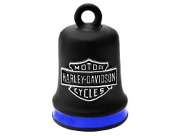 Ride Bell Black Matte with Blue stripe