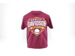 Harley Davidson Chrome Plate Dealer Shirt, bordeauxrot