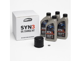 Motorrad Ölwechsel Set - Super Premium 5 Ölfilter + Syn3 Motor-Öl SAE 15W-50 (4 L) + O-Ring Dichtung