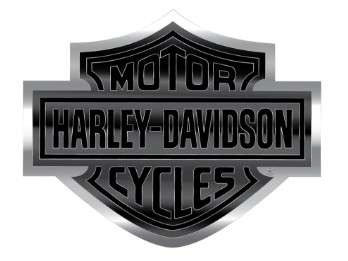 Harley Davidson Bar & Shield Aluminium Aufkleber