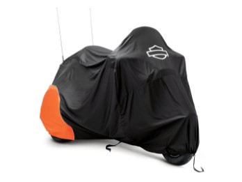 Premium Indoor Motorradplane für Trike Modelle, schwarz / orange 