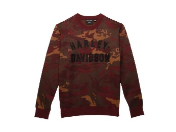 Pullover "Staple Camo", Camoflage Rot