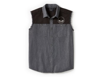 Blowout Shirt Willie G Skull grau/schwarz