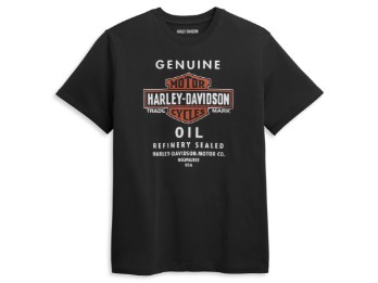 T-Shirt Genuine Oil schwarz