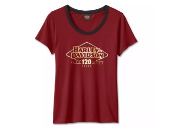 Damen T-Shirt 120th Anniversary, rot