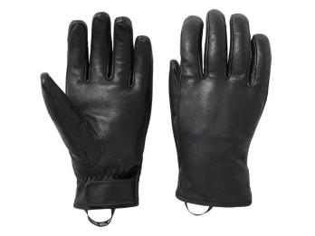 GLOVES-F/F,LEATHER,ARMOR,BLK