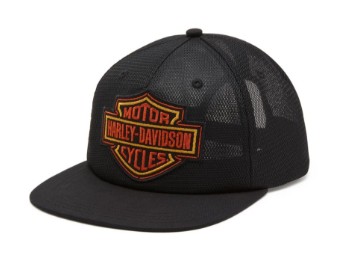 Bar & Shield Switchback Mesh Crown Trucker Cap