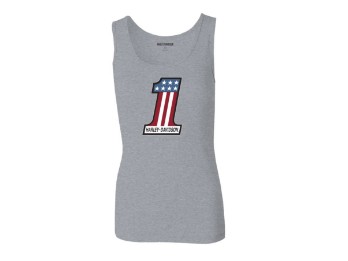 Ultra Classic #1 Race Ribbed Tank für Damen