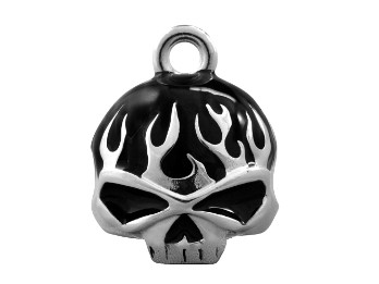 Black Flame Skull Ride Bell