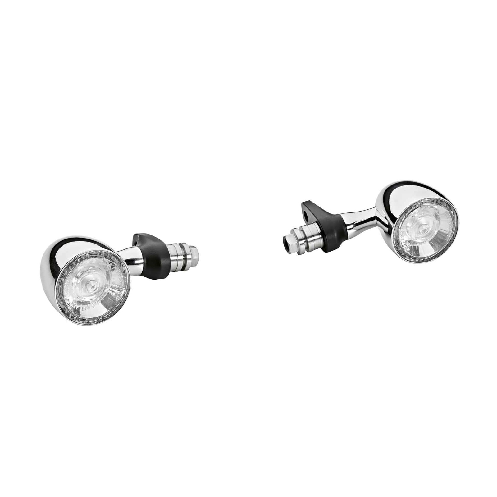 LED Blinker Ochsenaugen R18 chrome / schwarz - original BMW