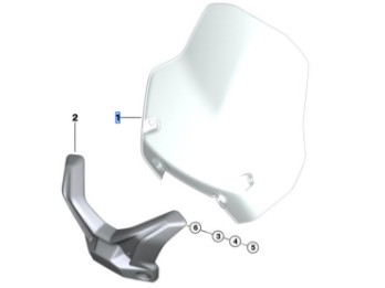 Montagematerial Windschild