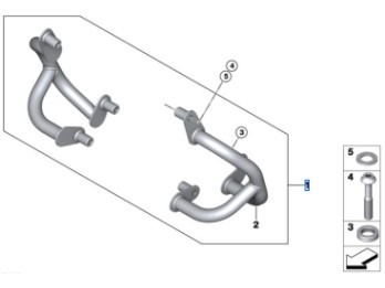 Montagematerial Motorschutzbügel