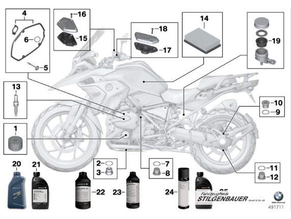 BMW Motorrad Öl-Ablassschraube Winkelgetriebe
