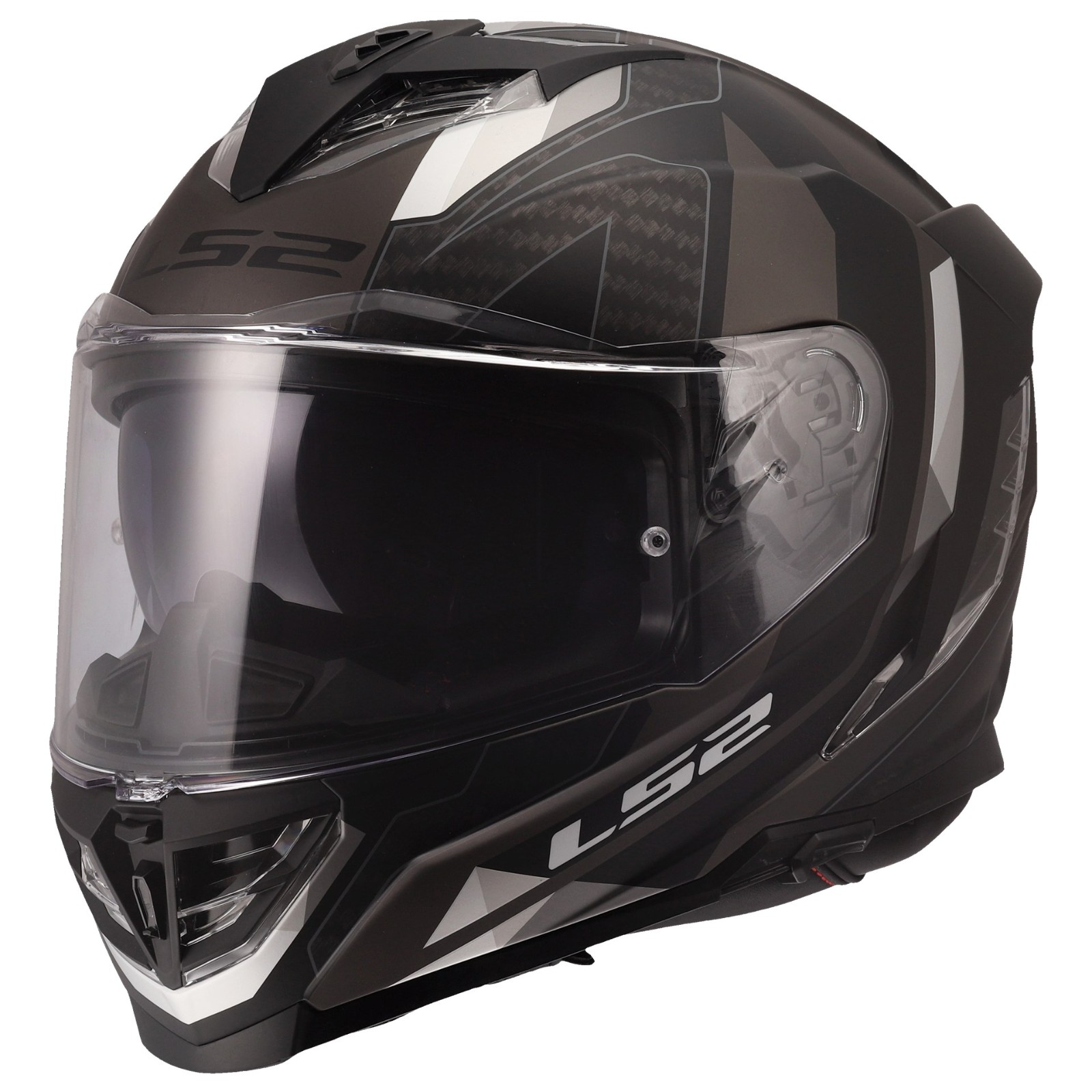 Ls2 Color Box LS2 Storm III sporty flat black-grey helmet