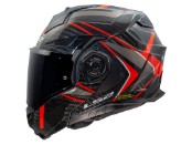 LS2 FF901 Advant X Future II Carbon Klapphelm, schwarz-rot