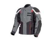 Stadler Fearless Pro Motorradjacke, schwarz-grau-rot
