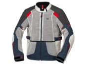 IXS Tourster-BigAir 1.0 Herren Motorradjacke, hellgrau-blau-rot