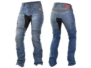Parado Ladies Bikers Jeans, Regular Fit, blue, length 32