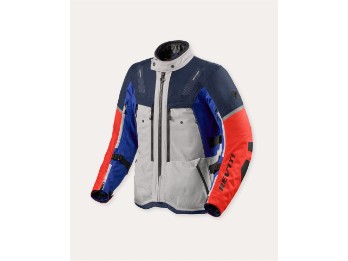 Rev'it Sand 5 H2o Motorradjacke silber-blau