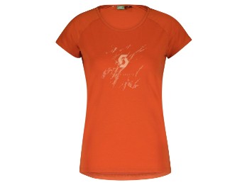 Scott Defined DRI Shoert-SleevWomen´s Shirt, braze orange