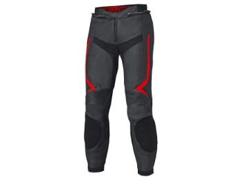 Held Street Rocket 4 Base Lederhose, schwarz-neonrot