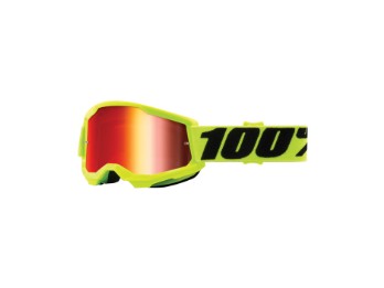 100% Strata 2 Junior Fluogelb Motocross Brille