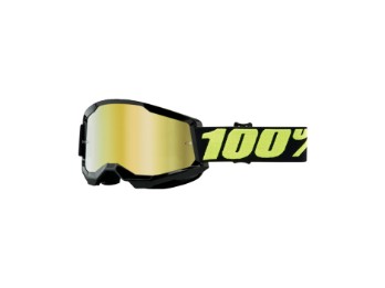 100% Strata 2 Upsol - Mirror Gold Motocross Brille