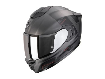Scorpion Exo-1500 Air Dual Motorradhelm, mattgrau-schwarz-rot