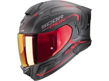 Scorpion Exo-530 Air Slope Motorradhelm Mattschwarz-Rot