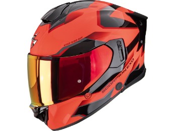 Scorpion Exo-530 Air Clip Motorradhelm Schwarz-Rot