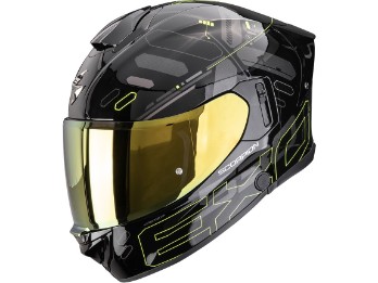 Scorpion Exo-530 Air Fond Motorradhelm Schwarz-Neongelb