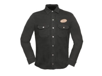 Modeka Flanellhemd Oliwer, schwarz