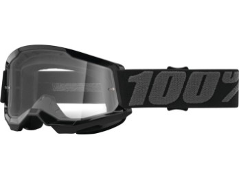 100% Strata 2 Junior Black Motocross Brille