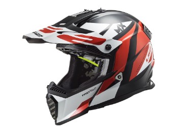 LS2 MX 437 Fast Evo Strike Motocross Helm
