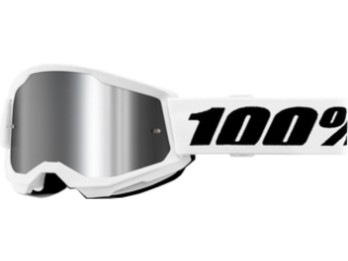 Strata 2 Junior White - Silver Mirror Goggles